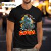 Godzilla Fights Cartoon T Shirt