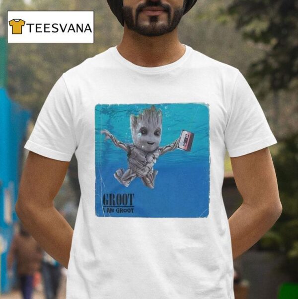 Groot Baby Nirvana Nevermind Grunge Roots I Am Groo T Shirt