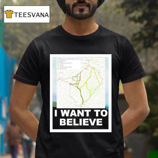 I Want To Believe Map T Shirt