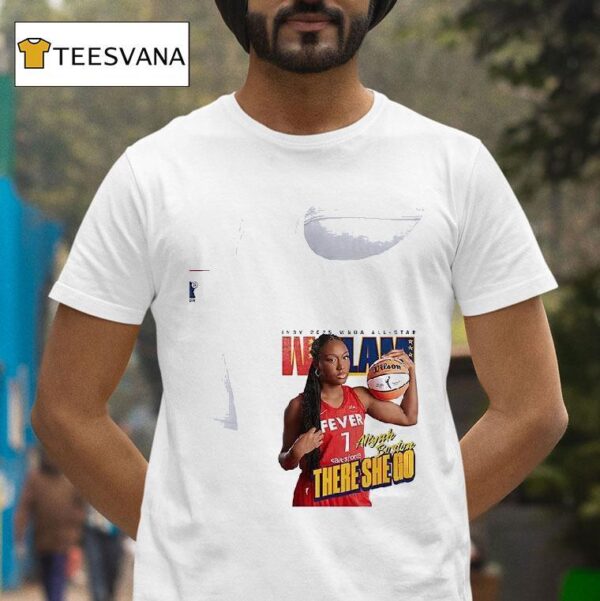 Indiana Fever Wnba All Star Aliyah Bosto There She Go Signature T Shirt