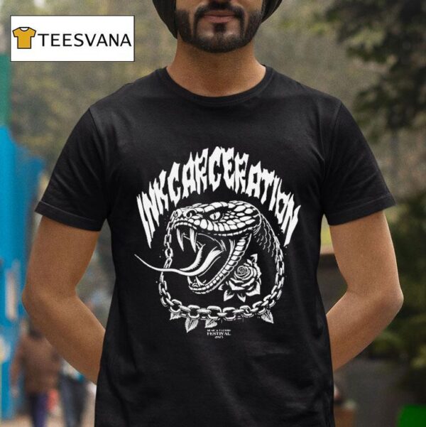 Inkcarceration Festival Spitting Venom In Mansfield Ohio On July Th Th Americas Rock And Metal Tattoo T Shirt