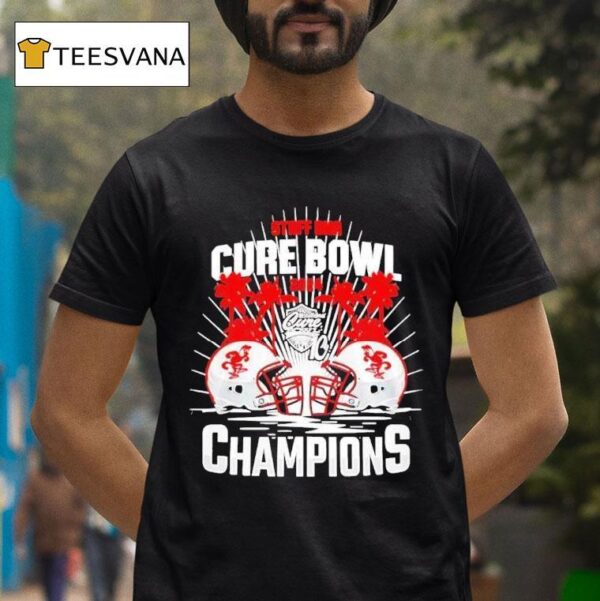 Jacksonville State Gamecocks Staff Dna Cure Bowl Champions Helme T Shirt
