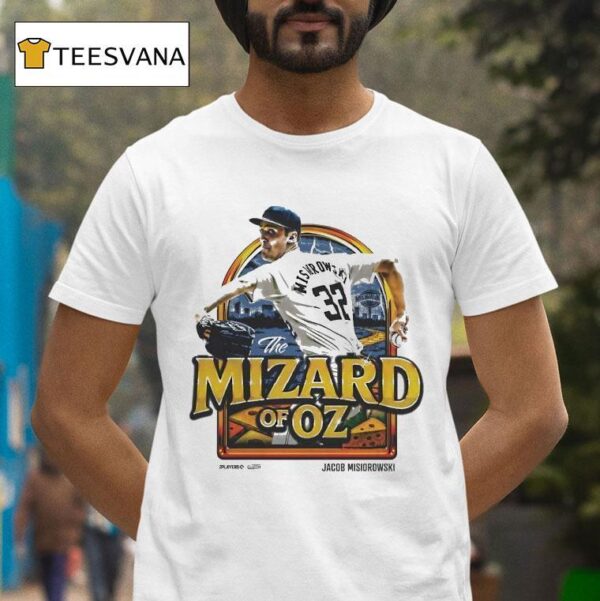 Jacob Misiorowski The Mizard Of Oz Milwaukee Brewers Mlbpa Painting T Shirt