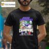 James Madison Dukes Boca Raton Bowl Champions Fan Celebration T Shirt