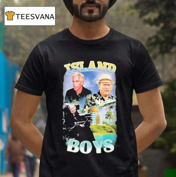 Jeffrey Epstein Trump And Stephen Hawking Island Boys T Shirt