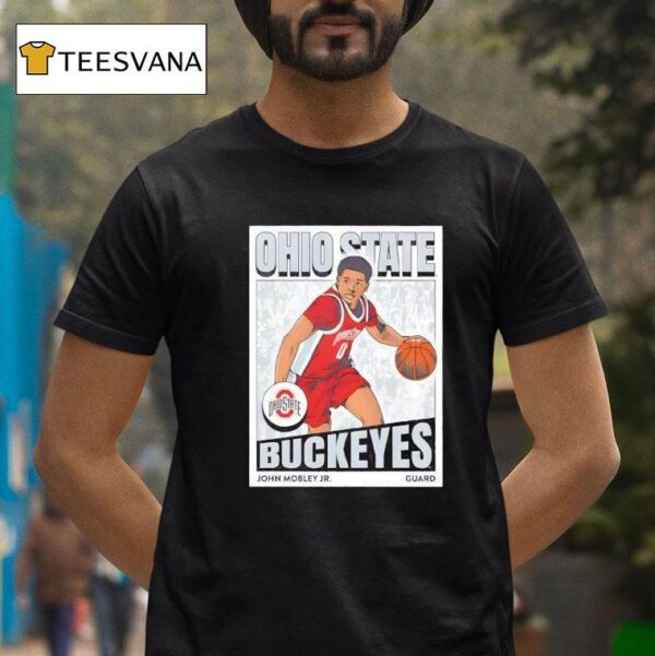 John Mobley Jr Ohio State Buckeyes Men S Basketball Icon T Shirt