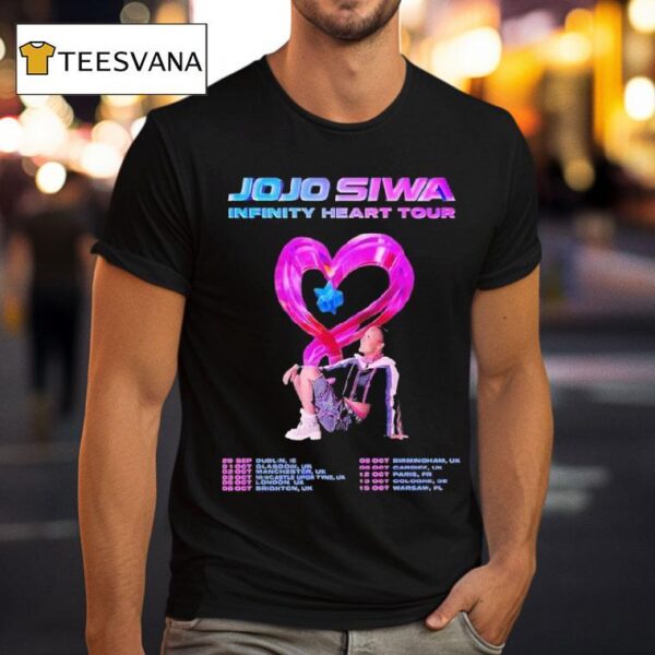 Jojo Siwa Infinity Heart Tour Europe Dates List Kick Off In Dublin Ie On September Th T Shirt