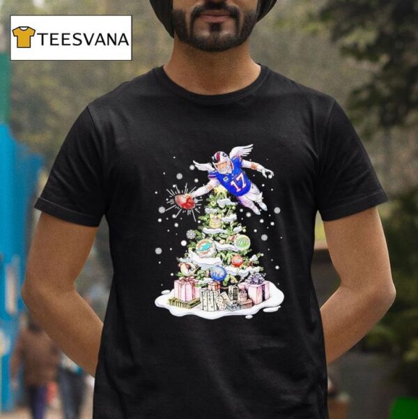 Josh Allen Buffalo Bills Football Afc Christmas Tree T Shirt