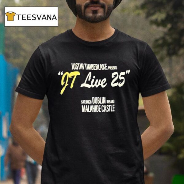 Justin Timberlake Presents Jt Live Sat Jun Dublin Ireland Malahide Castle T Shirt