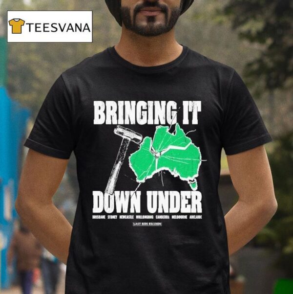 Koyo Bringing Down Under Brisbane Sydney Newcastle Wollongong Canberra Melbourne Adelaide Tour T Shirt