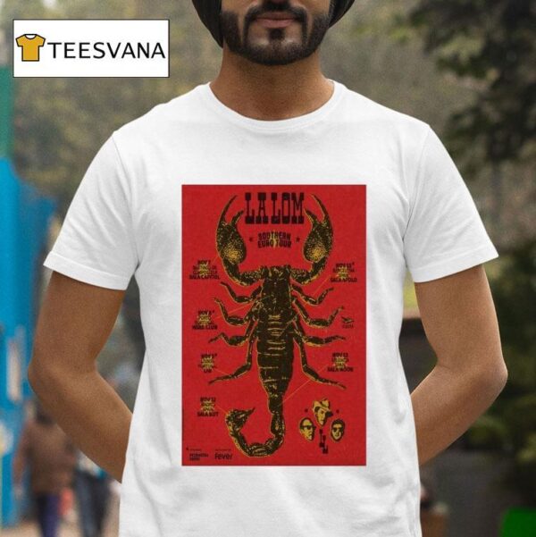 La Lom Southern Europe Tour Shows Scorpion T Shirt