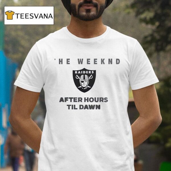 Las Vegas Raiders The Weeknd After Hours Til Dawn Tour T Shirt