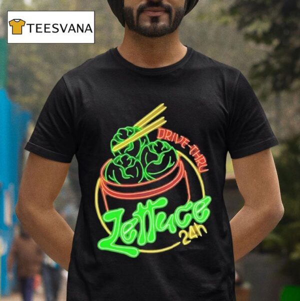 Lettuce Hour Drive Thru Neon T Shirt
