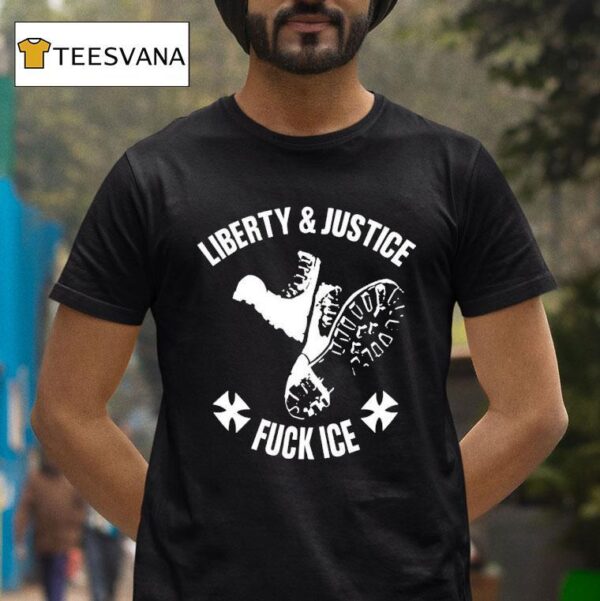 Liberty And Justice Fck Ice T Shirt