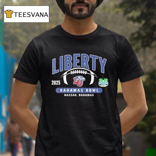 Liberty Flames Bahamas Bowl Nassau Bahamas Football T Shirt