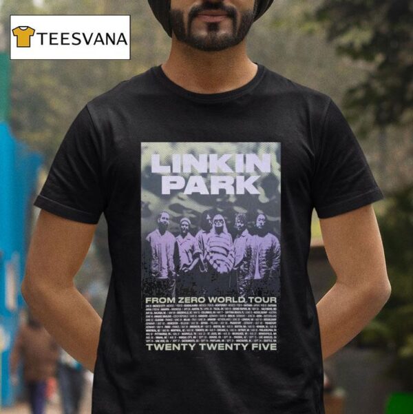 Linkin Park From Zero World Tour Dates Lithograph T Shirt
