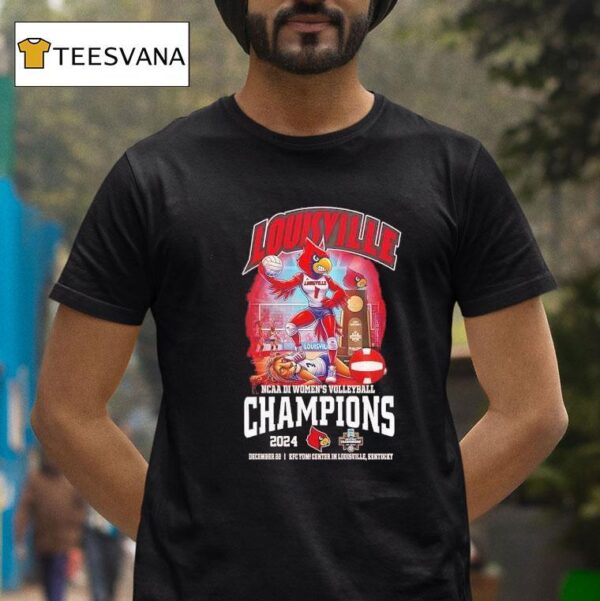 Lousiville Cardinals Ncaa Di Women S Volleyball Champs T Shirt