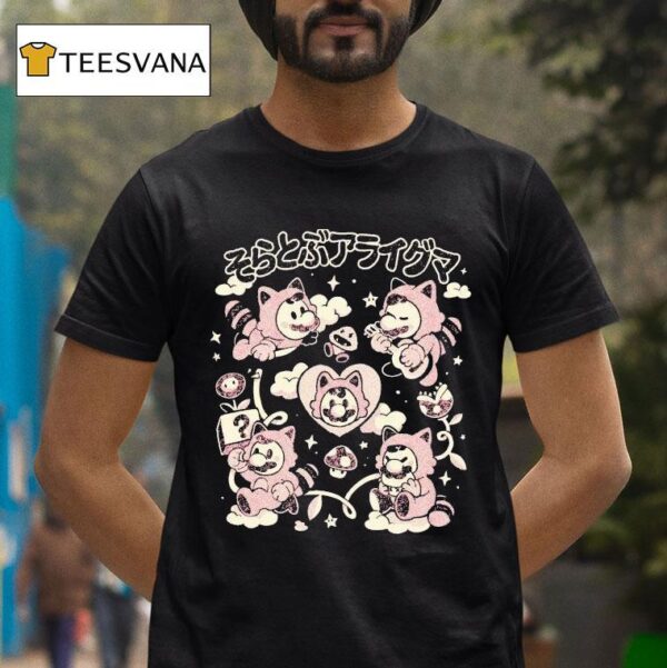 Mario Flying Raccoon Club T Shirt