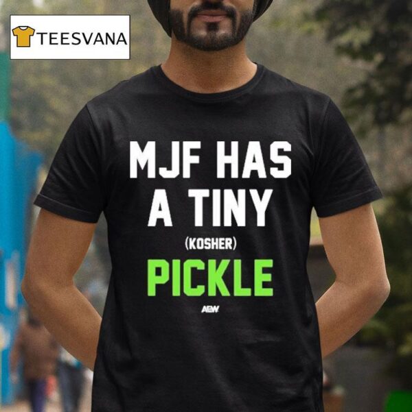 Mark Briscoe Mjf Has A Tiny Kosher Pickle Aew T Shirt