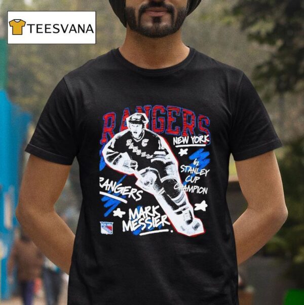 Mark Messier New York Rangers Hockey X Stanley Cup Champion T Shirt