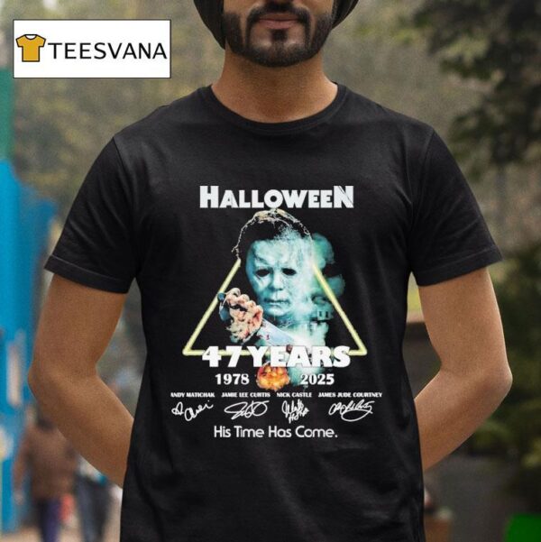 Michael Myers Halloween Years His Time Has Come Signatures T Shirt