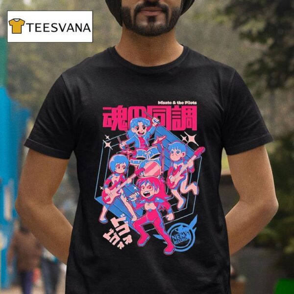Misato And The Pilots Neon Genesis Evangelion T Shirt