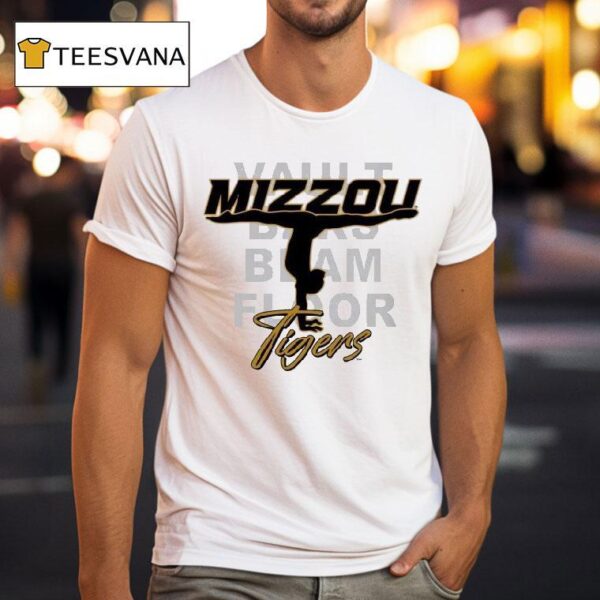 Missouri Tigers Mizzou Tigers Vault Baks Blam Floor Gymnastics T Shirt