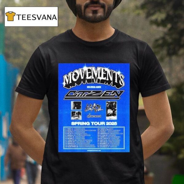 Movements Tap Citizen Scowl And Downward For Spring Tour T Shirt