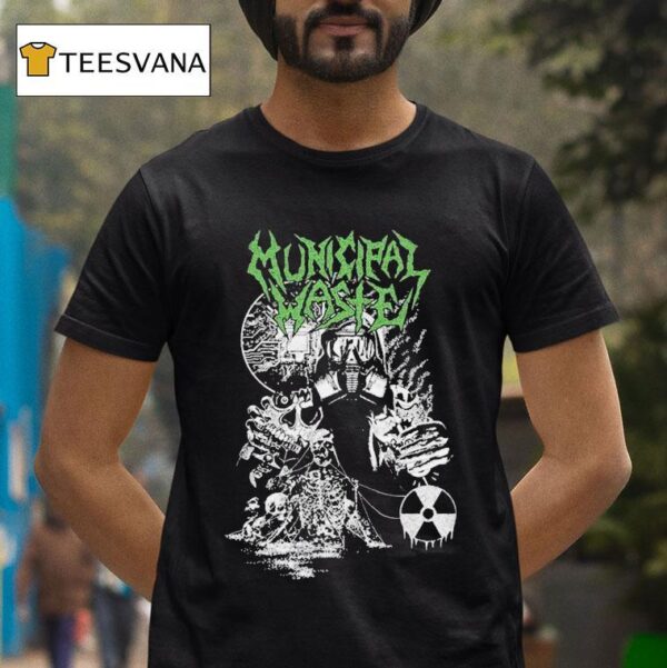 Municipal Waste Biotech Gasmask T Shirt