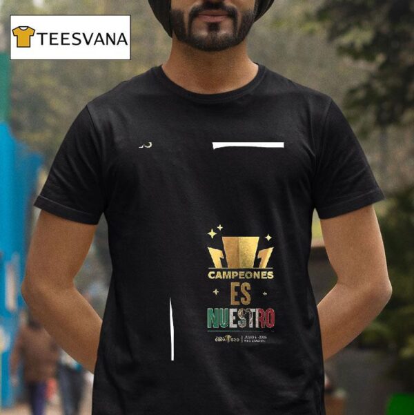 Mxico Campeones X Concacaf Gold Cup Es Nuestro Bicampeones T Shirt