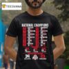 National Champions Cfp National Championship Ohio State Beat Notre Dame T Shirt