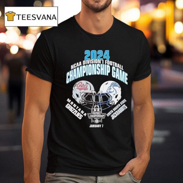 Ncaa Division I Football Champions Montana Grizzlies Vs South Dakota State Jackrabbits T Shirt