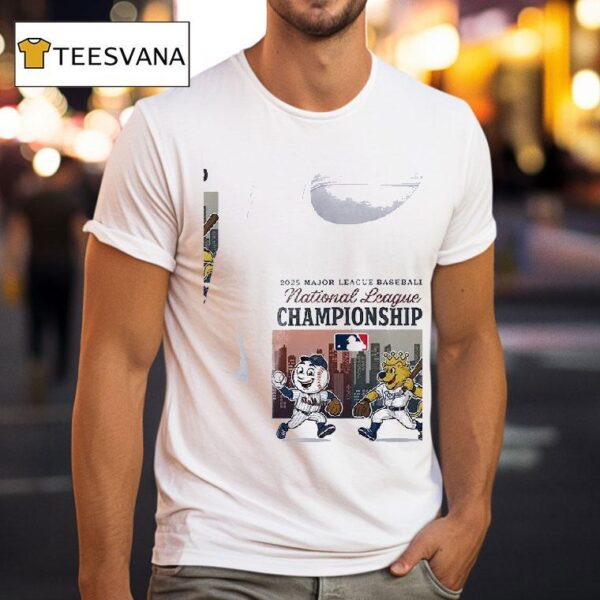 New York Mets Vs Kansas City Royals Mlb National League Championship Mascots Schedule T Shirt