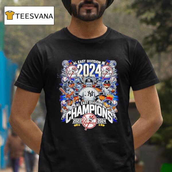 New York Yankees Mlb Al East Division Champions For Fans T Shirt