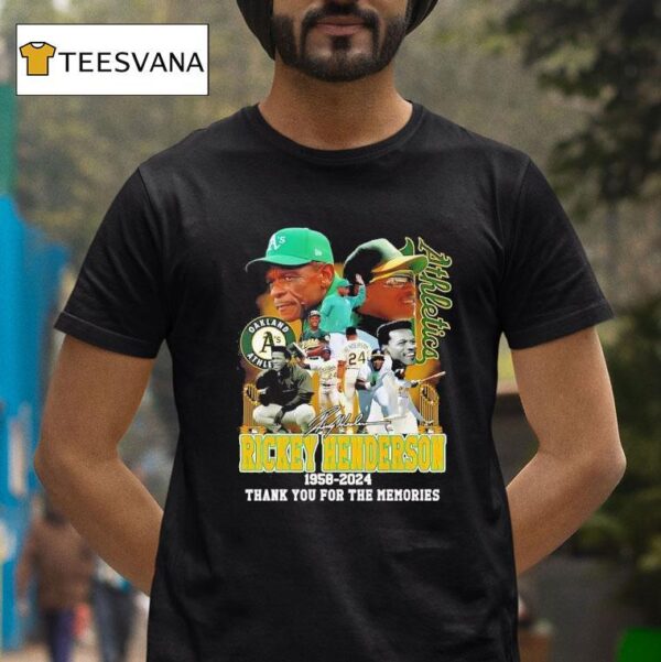Oakland Athletics Legends Rickey Henderson T Shirt