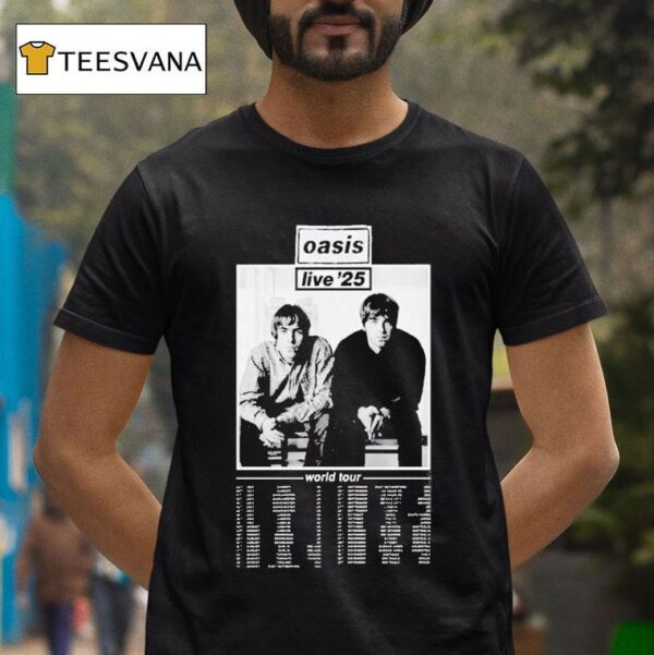 Oasis Live Concert World Tour Dates Portrai T Shirt