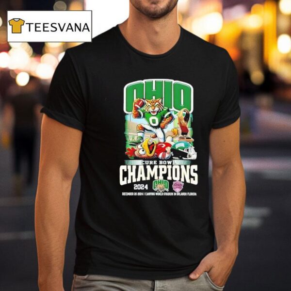Ohio Bobcats Celebrations Champions Of Gasparilla Bowl T Shirt