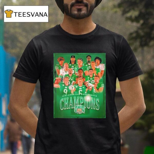 Ohio Bobcats Football Mid American Conference Champions T Shirt