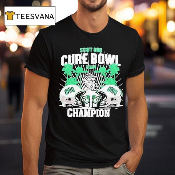 Ohio Bobcats Staffdna Cure Bowl Champions T Shirt