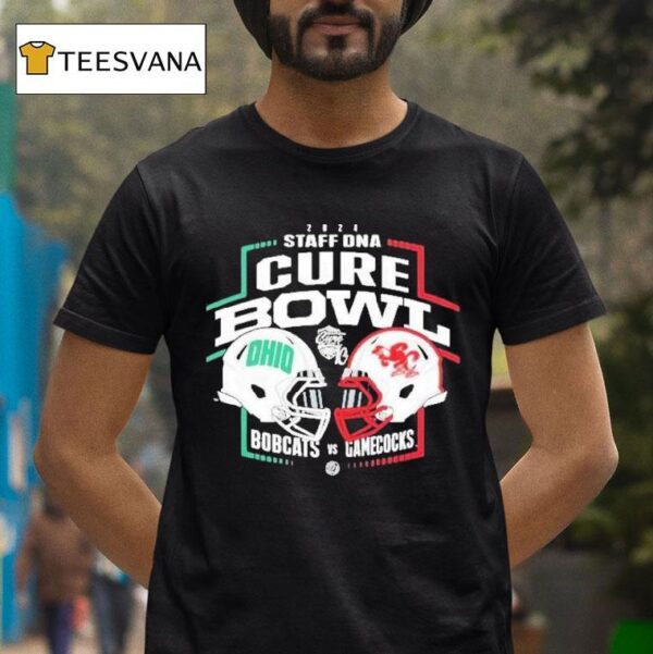 Ohio Bobcats Vs Jacksonville State Gamecocks Cure Bowl Champions T Shirt