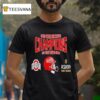 Ohio State Buckeyes University Football College Football Playoff First Round First Round Game Winner Helmet Ncaa Bowl Games T Shirt