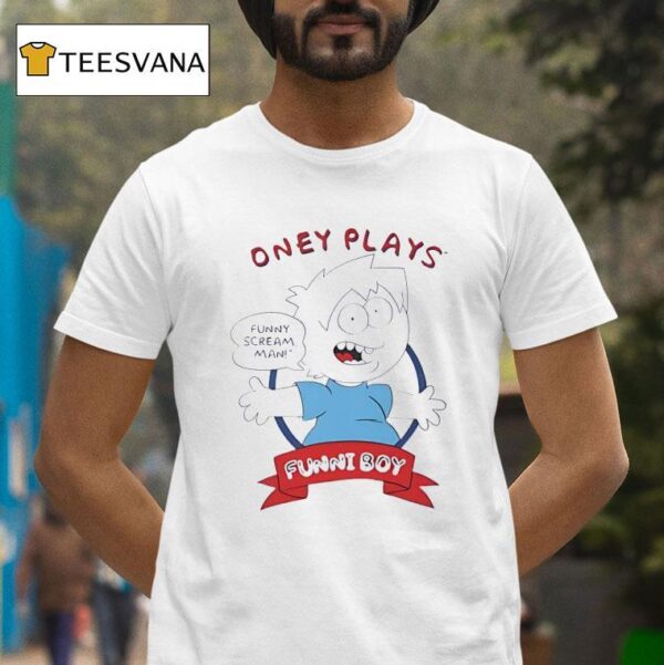 Oney Plays Funny Scream Man Funni Boy T Shirt