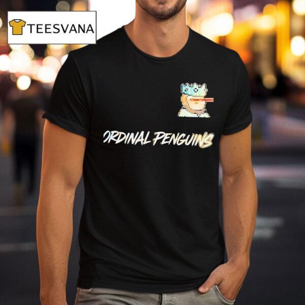 Ordinal Penguins Pixel T Shirt