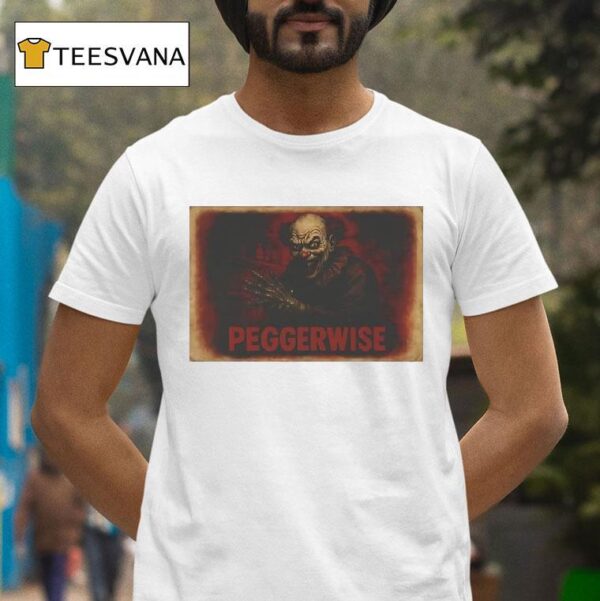 Peggerwise Horror Retro Pennywise Halloween T Shirt
