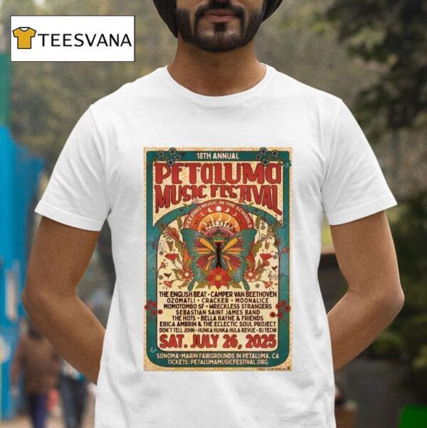 Petaluma Music Festival Petaluma Th Annual Ca Shows T Shirt