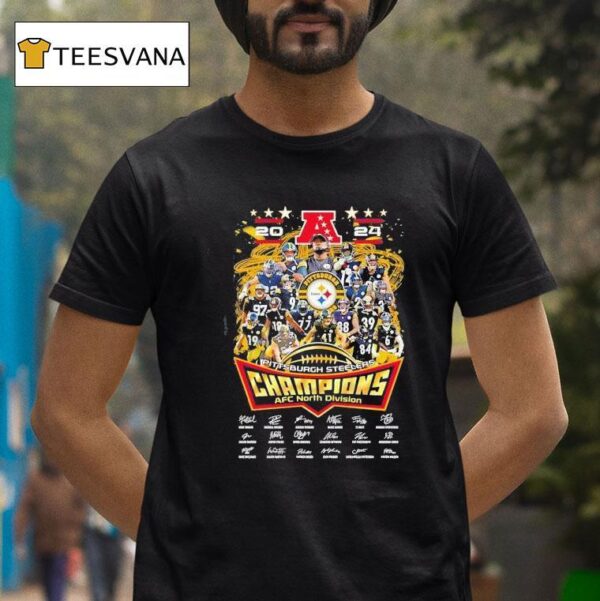 Pittsburgh Slers Afc North Division Champions Signatures T Shirt