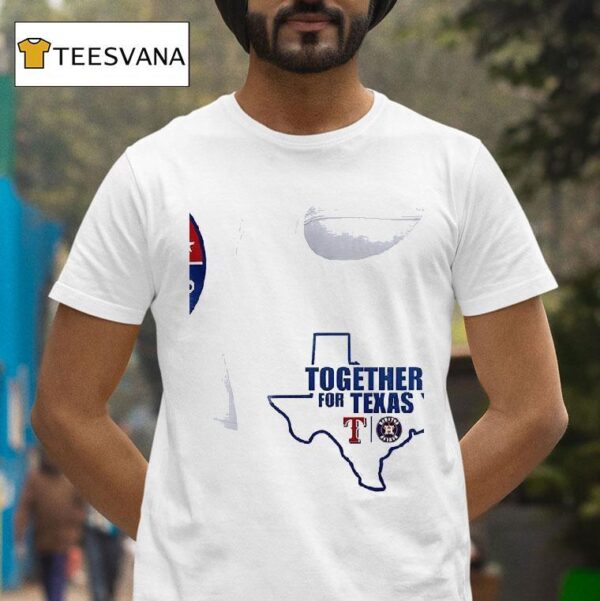 Pray For Texas Rangers Houston Texas Logo Map T Shirt