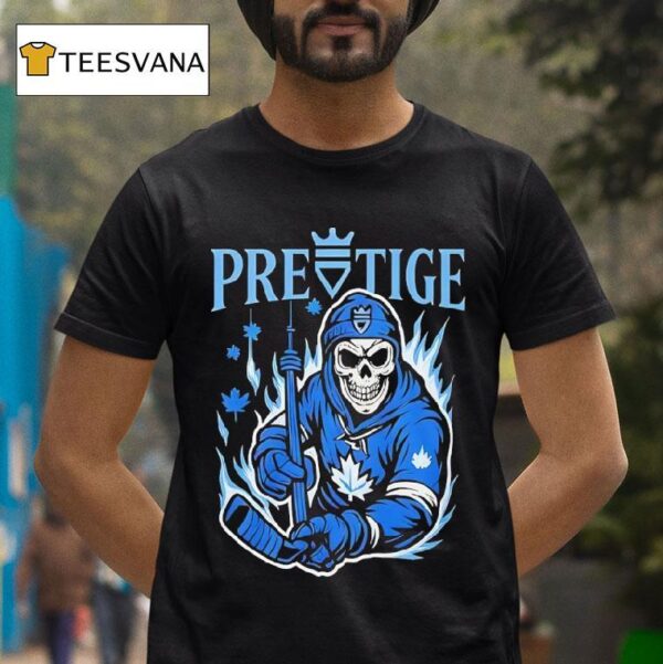 Pretige Skeleton Toronto Maple Leafs T Shirt