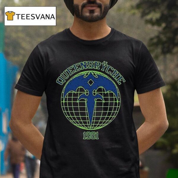 Queensryche Athletic Globe T Shirt