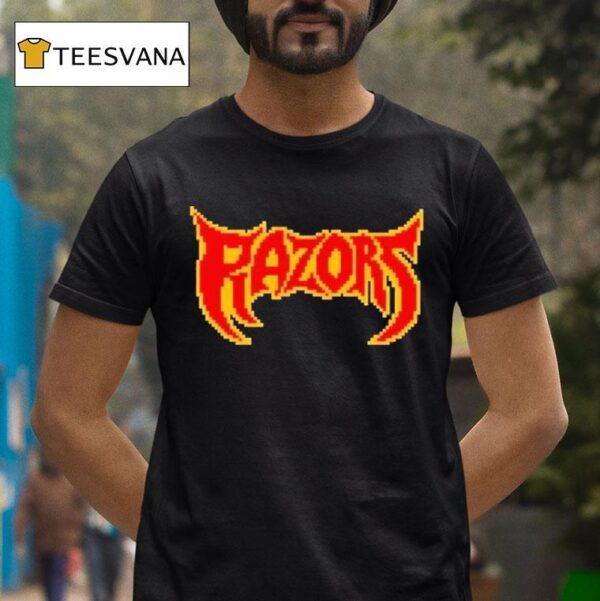 Razors Blockchain Pixel Logo T Shirt